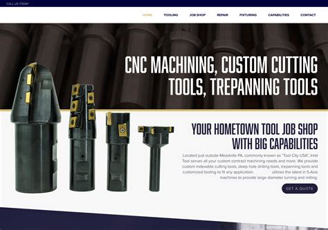 cnc manufacturer website optimization|cnc machine website design.